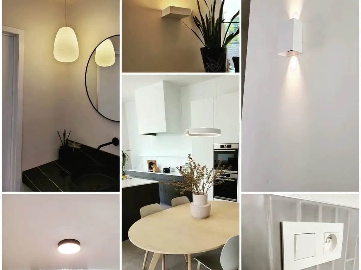 Moderne binnenverlichting en armaturen